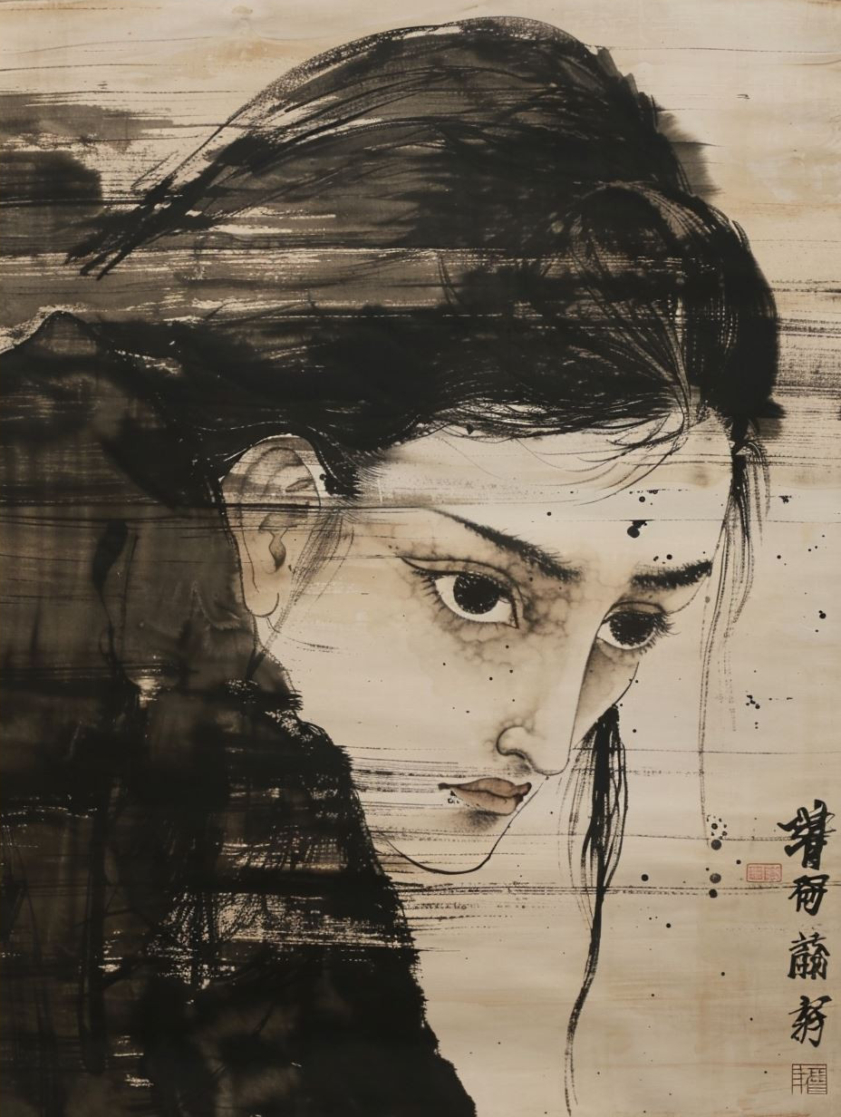 Ink Whispers: Four Faces of Elegance - Image 4