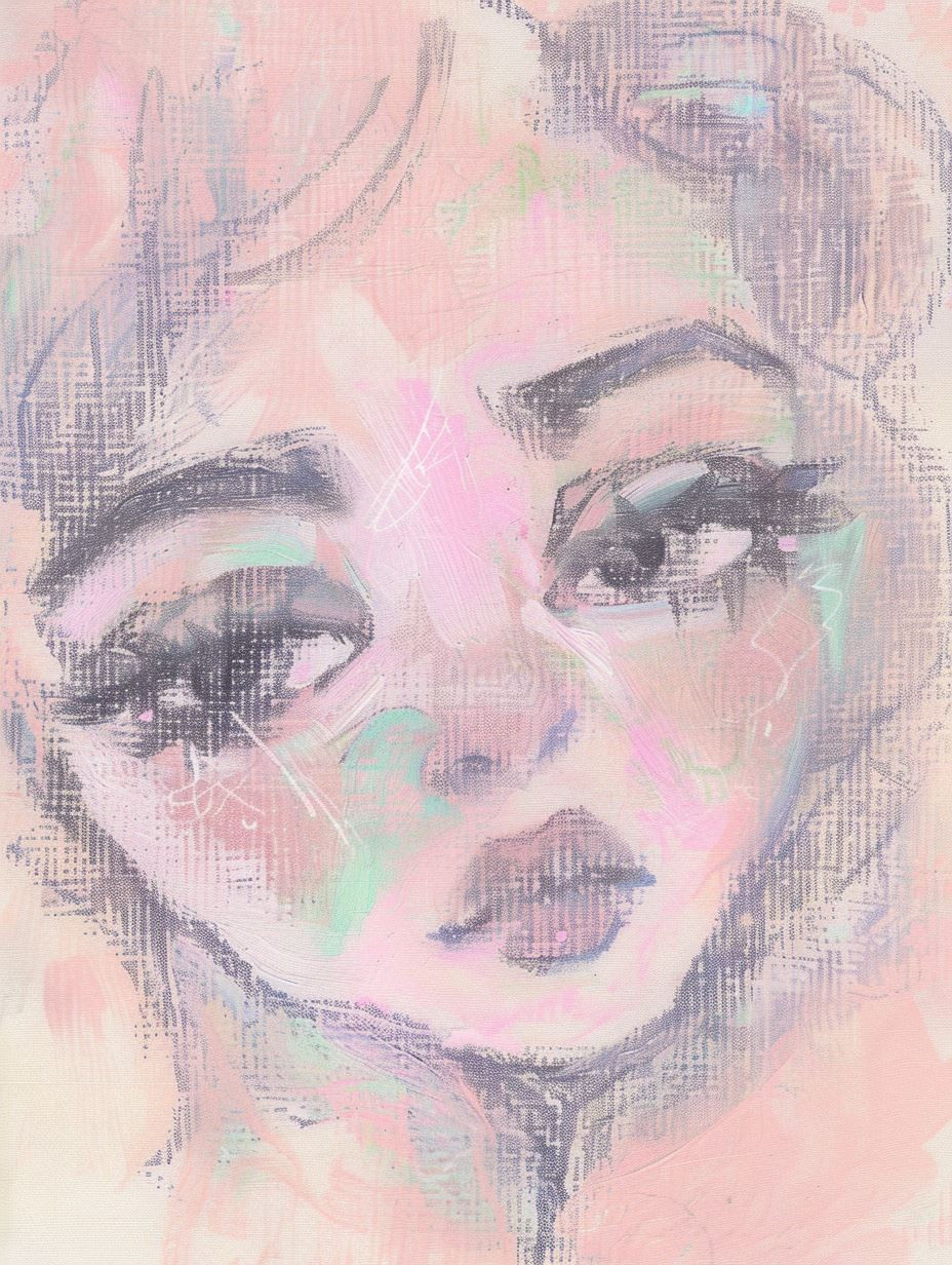 Dreamy Pastel Portrait Studies - Image 2