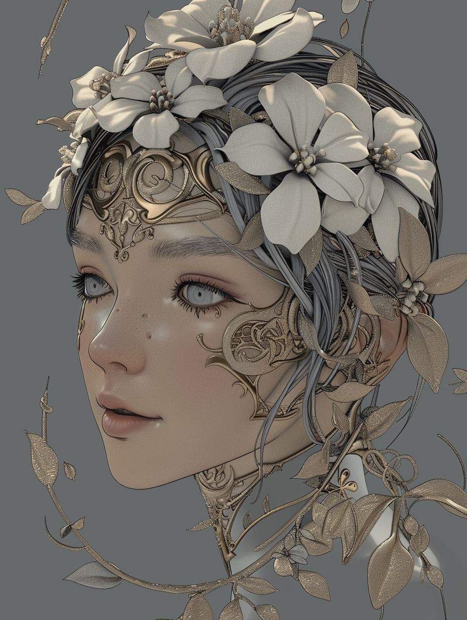 Ethereal Portraits of Floral Grace - Image 1
