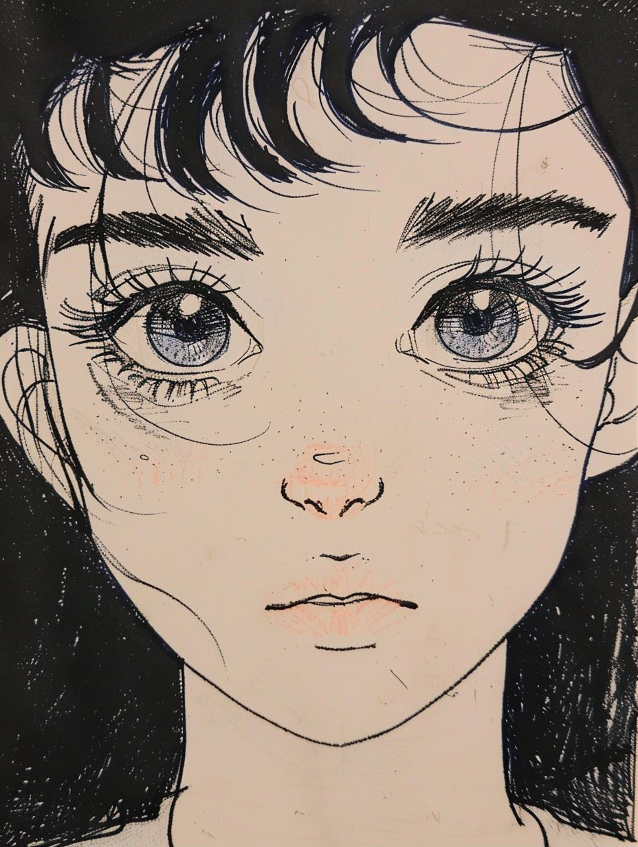Classic Ink Manga Portrait - Image 2