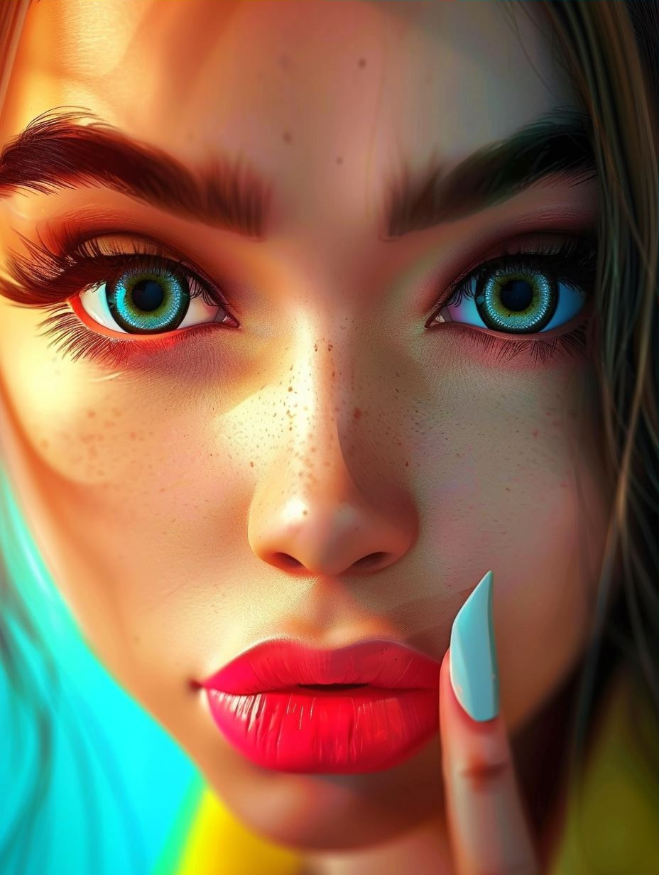 Vibrant Visions of Digital Beauty - Image 3