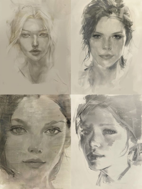 Ethereal Whispers: A Study of Feminine Grace