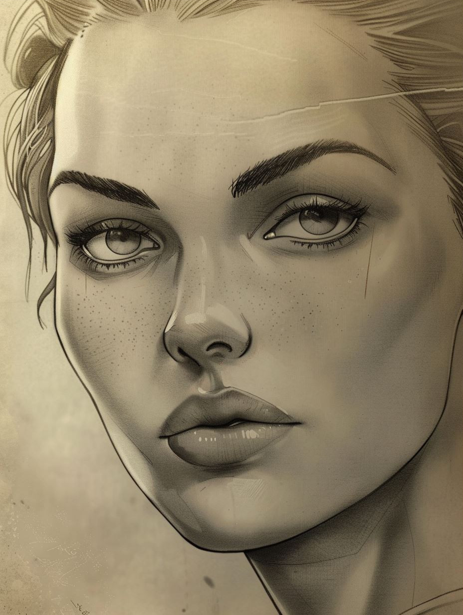 Ethereal Gaze: Digital Portrait Studies - Image 3