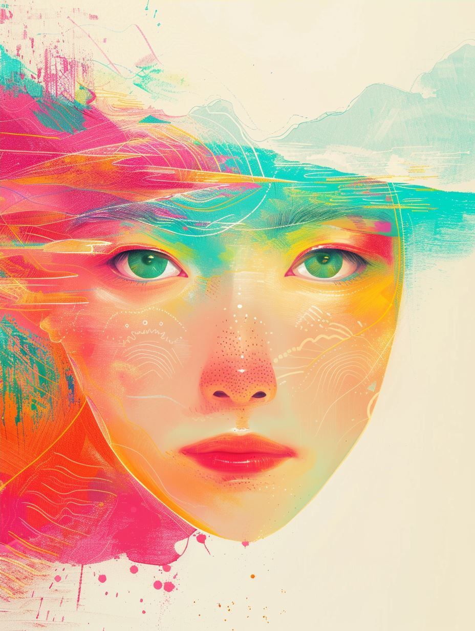 Vibrant Ethereal Watercolor Portraits - Image 4