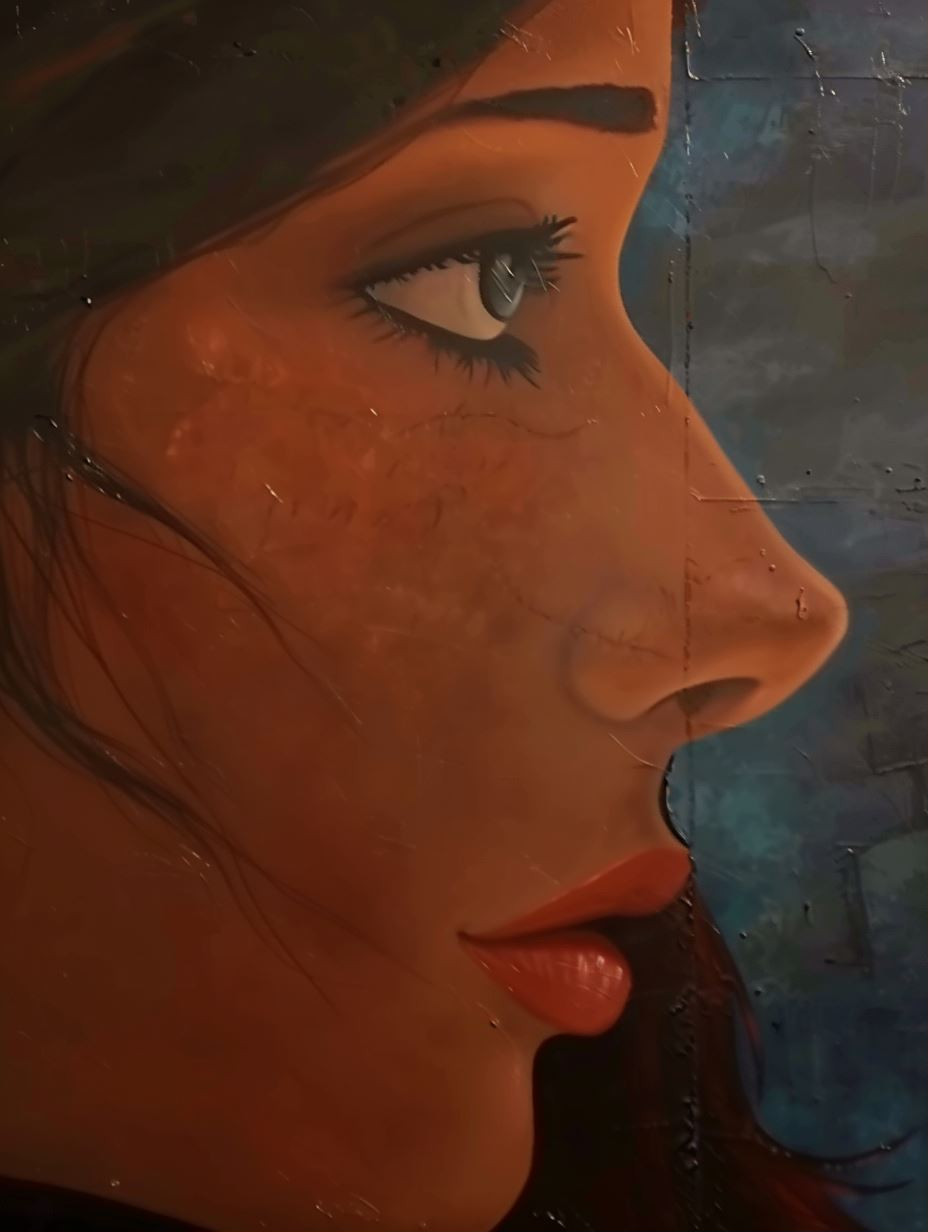 Soulful Gazes in Painted Portraits - Image 1