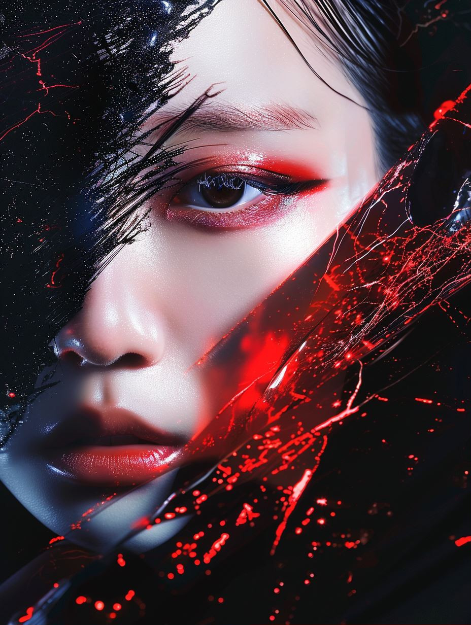 Crimson Shards of Digital Soul - Image 1