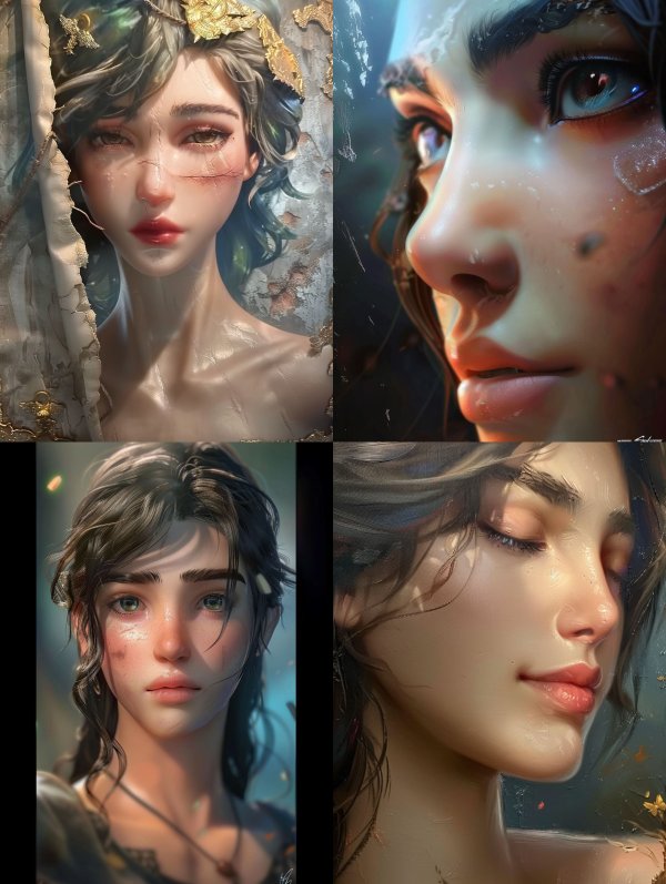 Ethereal Visions of Digital Beauty