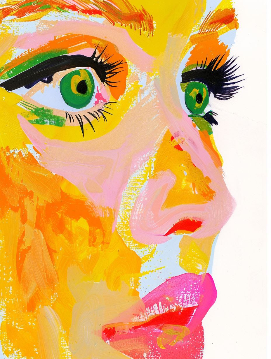 Vibrant Abstract Floral Portraits - Image 1