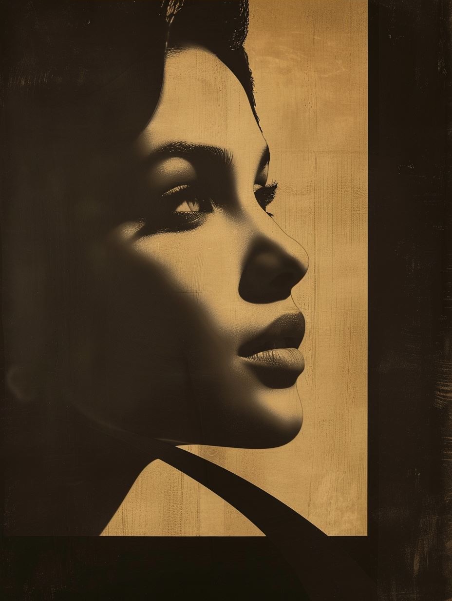 Golden Noir Cinematic Portrait - Image 3
