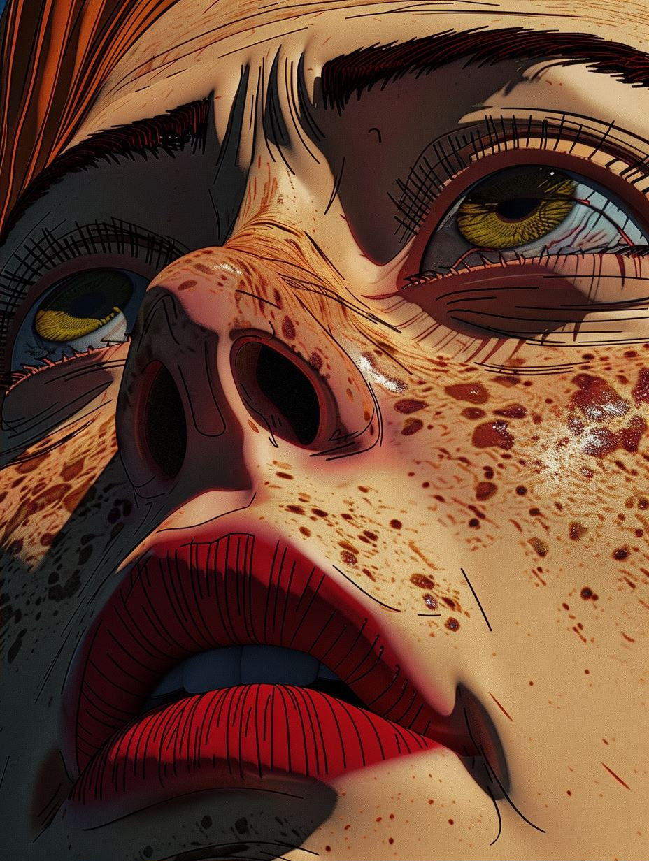 Gritty Cyberpunk Anime Portrait - Image 2