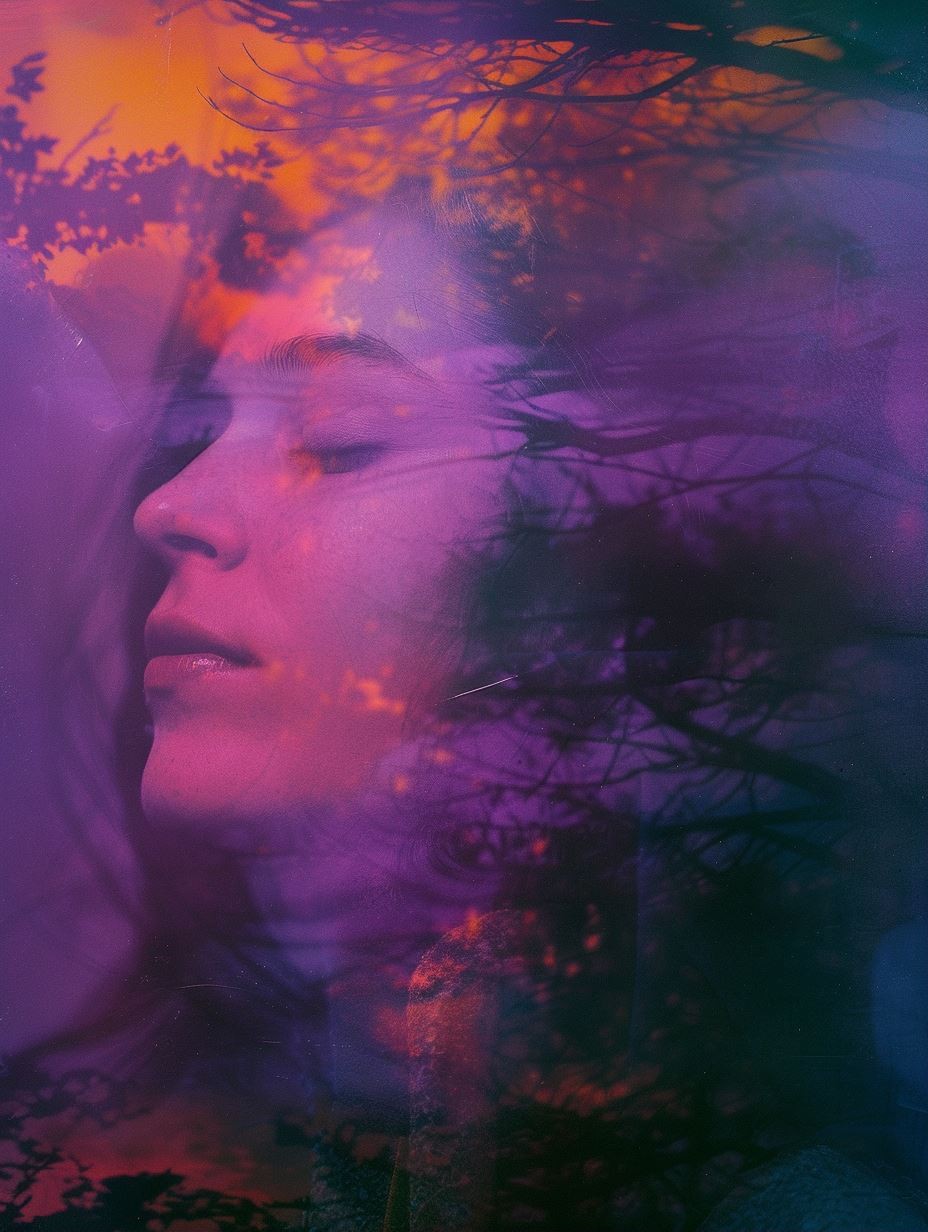 Neon Dream Double Exposure