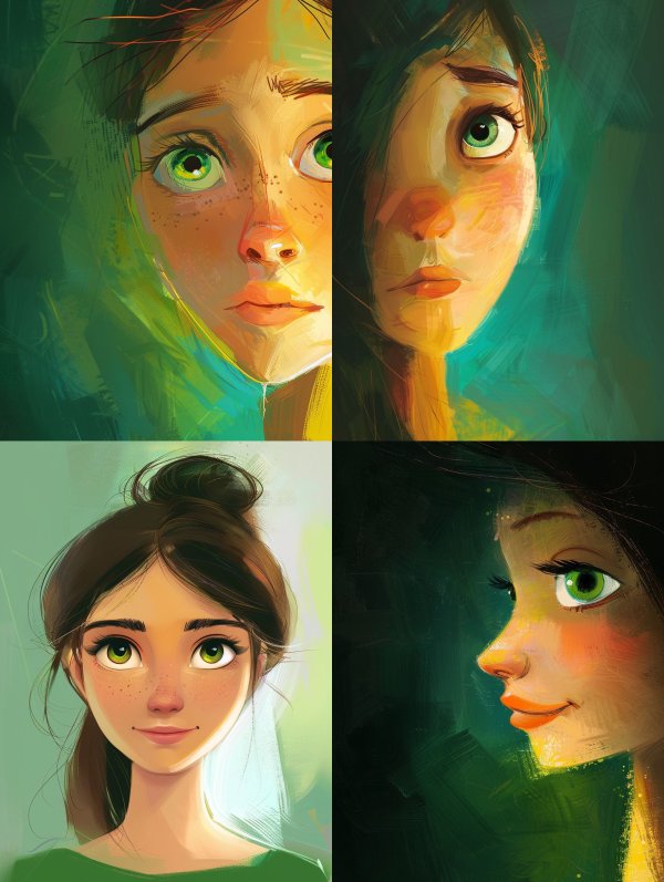 Emerald Gaze: A Study of Expression