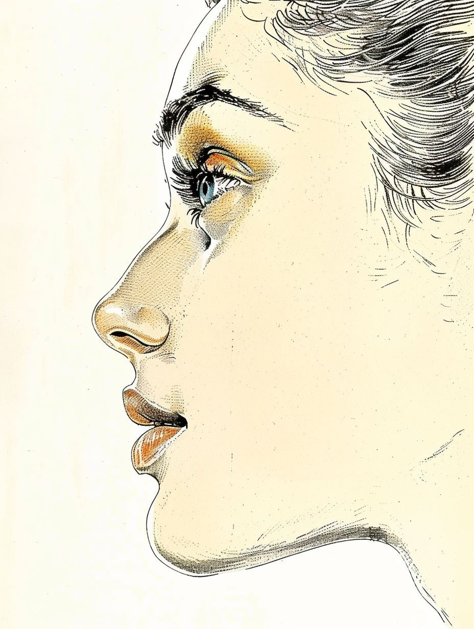 Ethereal Gaze: A Study of Feminine Beauty - Image 1