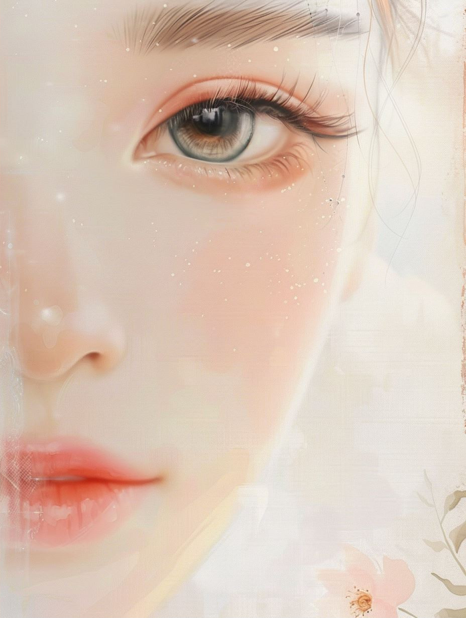 Ethereal Glow Digital Portrait Study - Image 2