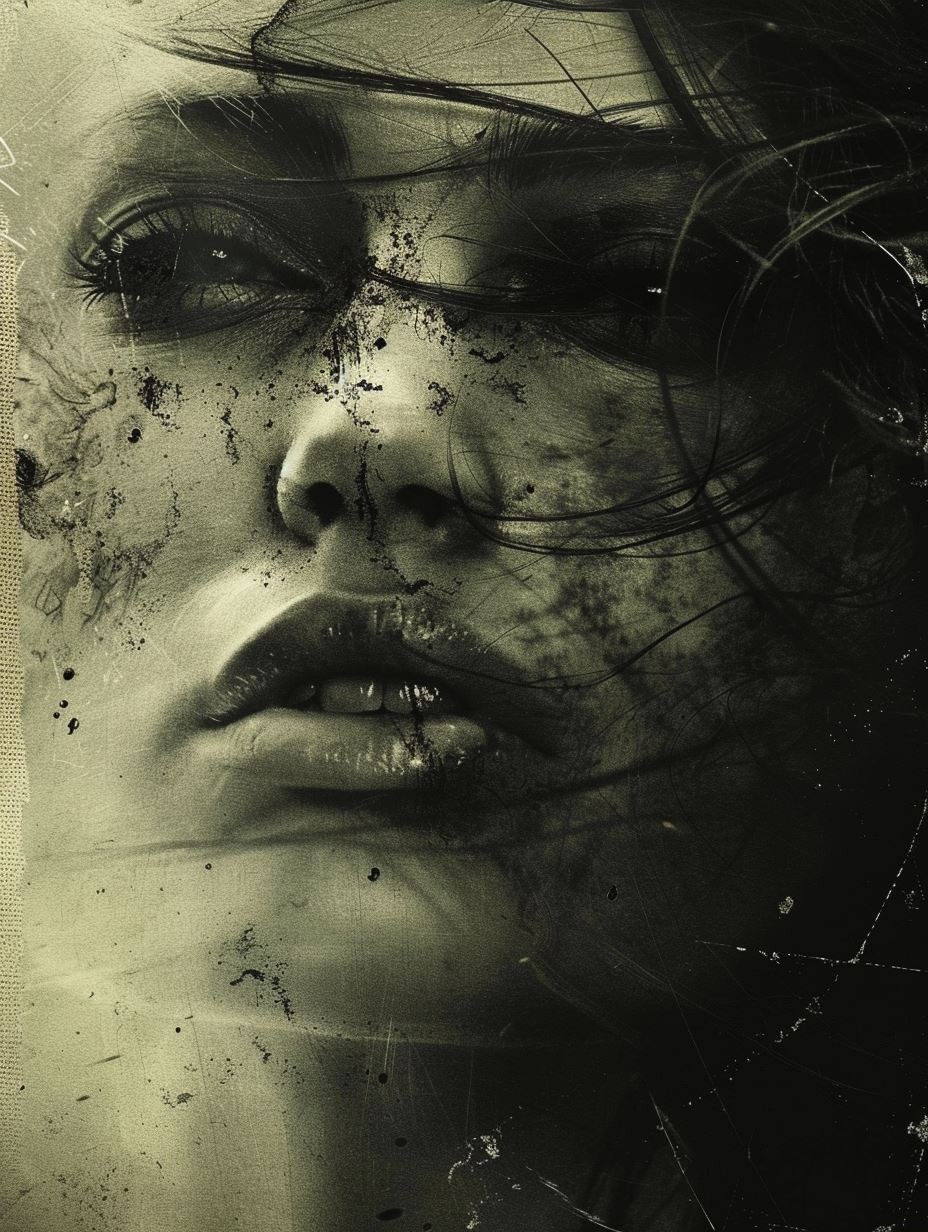 Gritty Cinematic Shadow Portrait - Image 2
