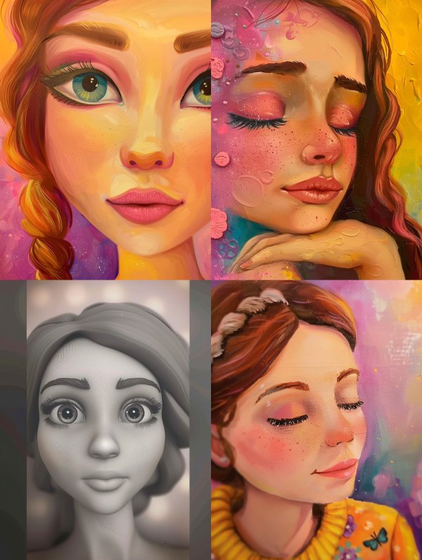 Vibrant Digital Portraits of Ethereal Women