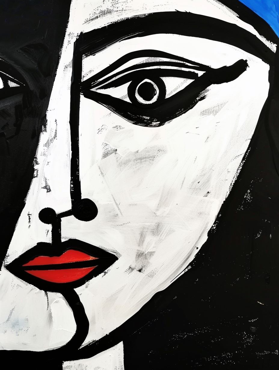 Abstract Monochromatic Female Portraits - Image 1