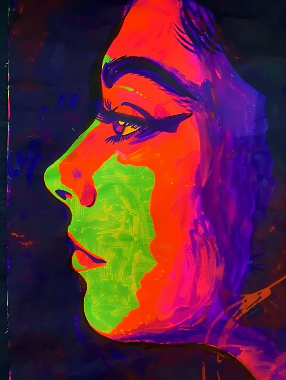 Neon Visions: Psychedelic Portrait Series - Image 2