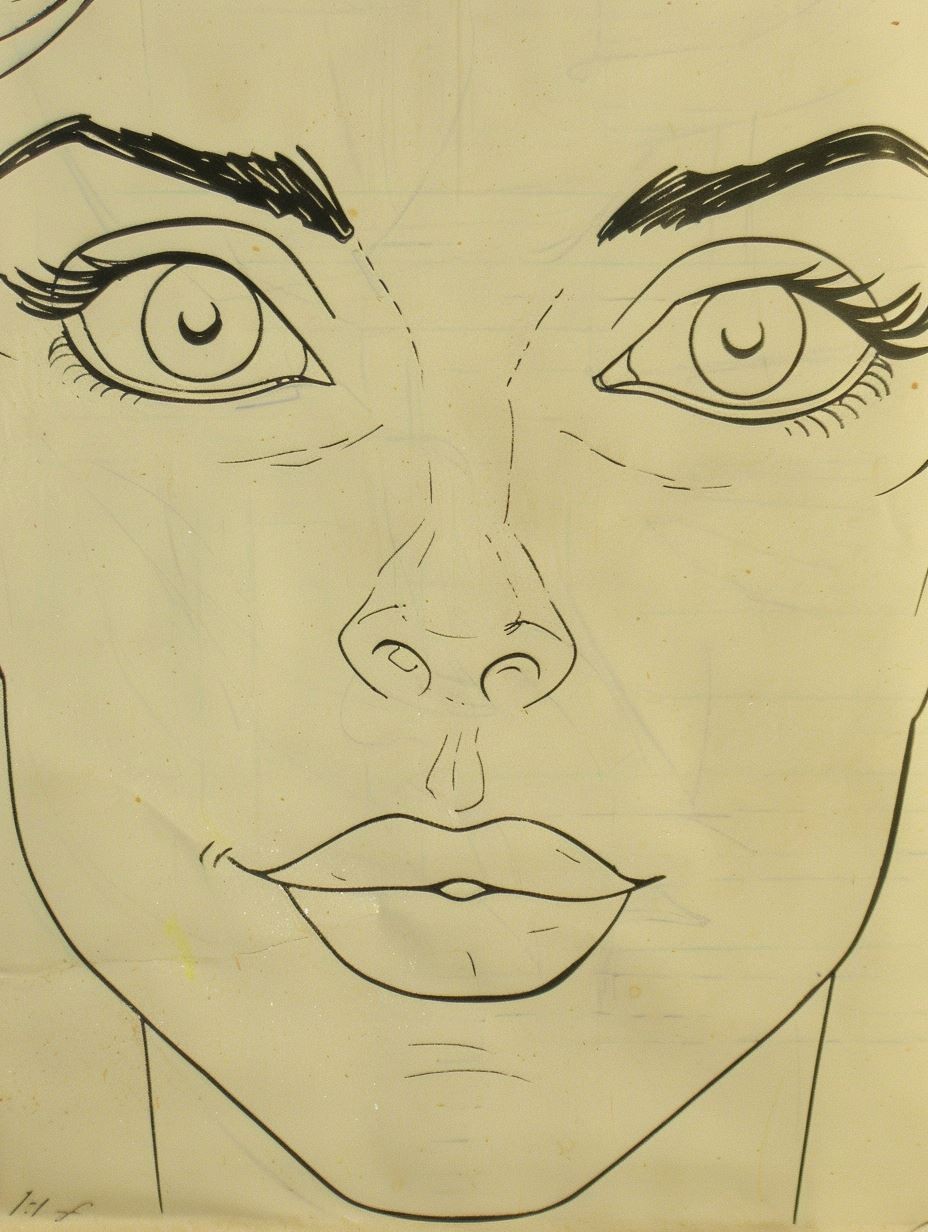 Vintage Ink Portrait Sketch - Image 2