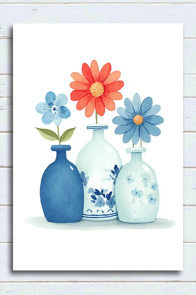 Azure Floral Serenity - Image 3