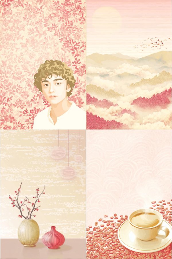 Serene Moments in Pastel Pink