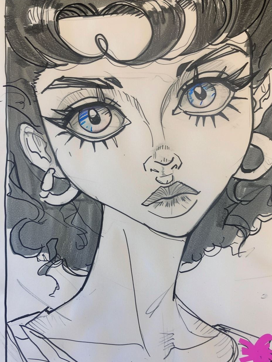 Moody Stylized Portrait Art - Image 3