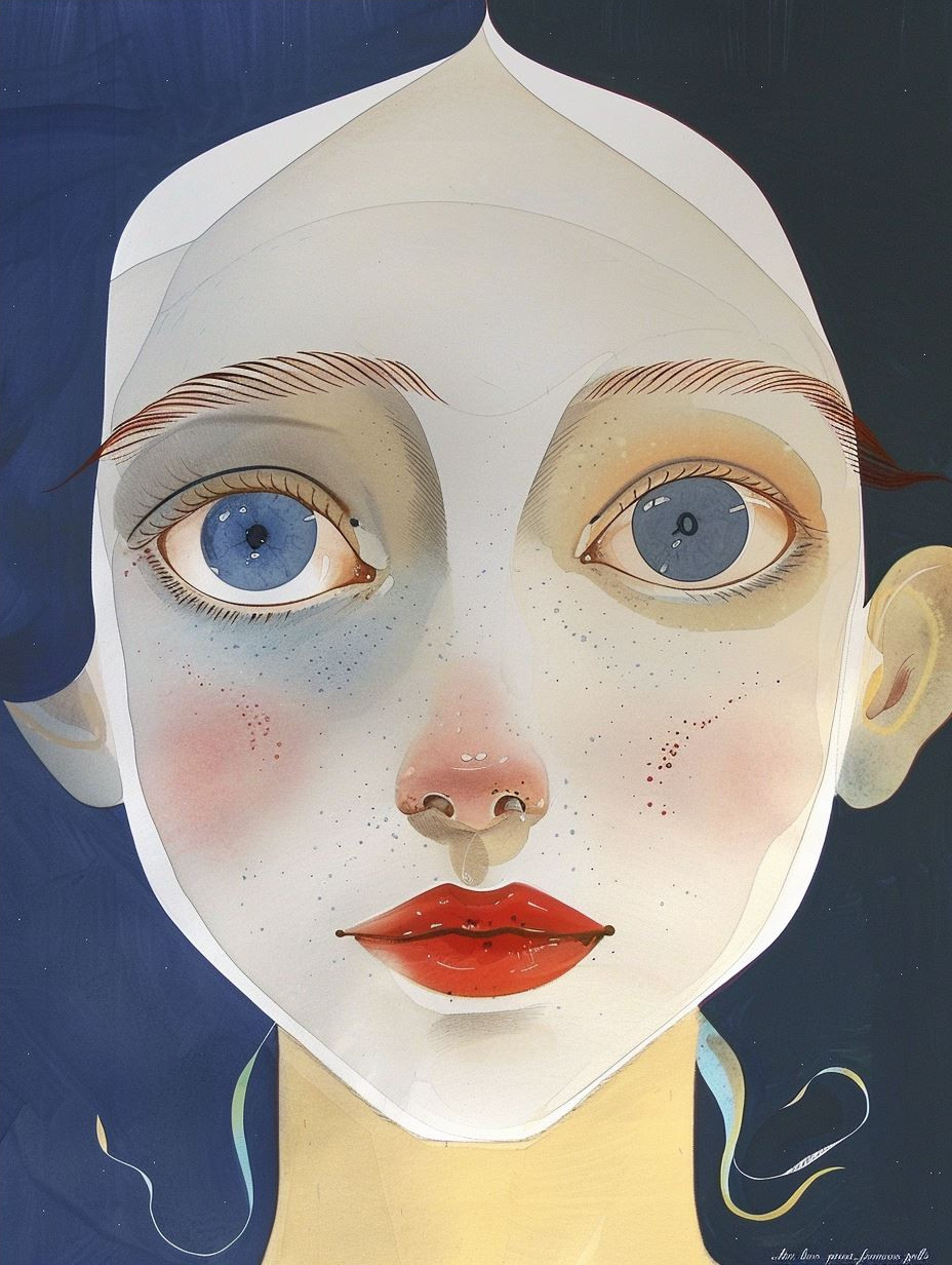 Ethereal Gazes in Watercolor - Image 4