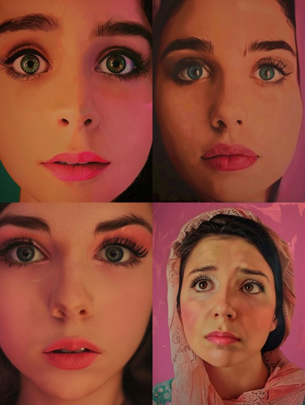 Neon Gaze Portrait