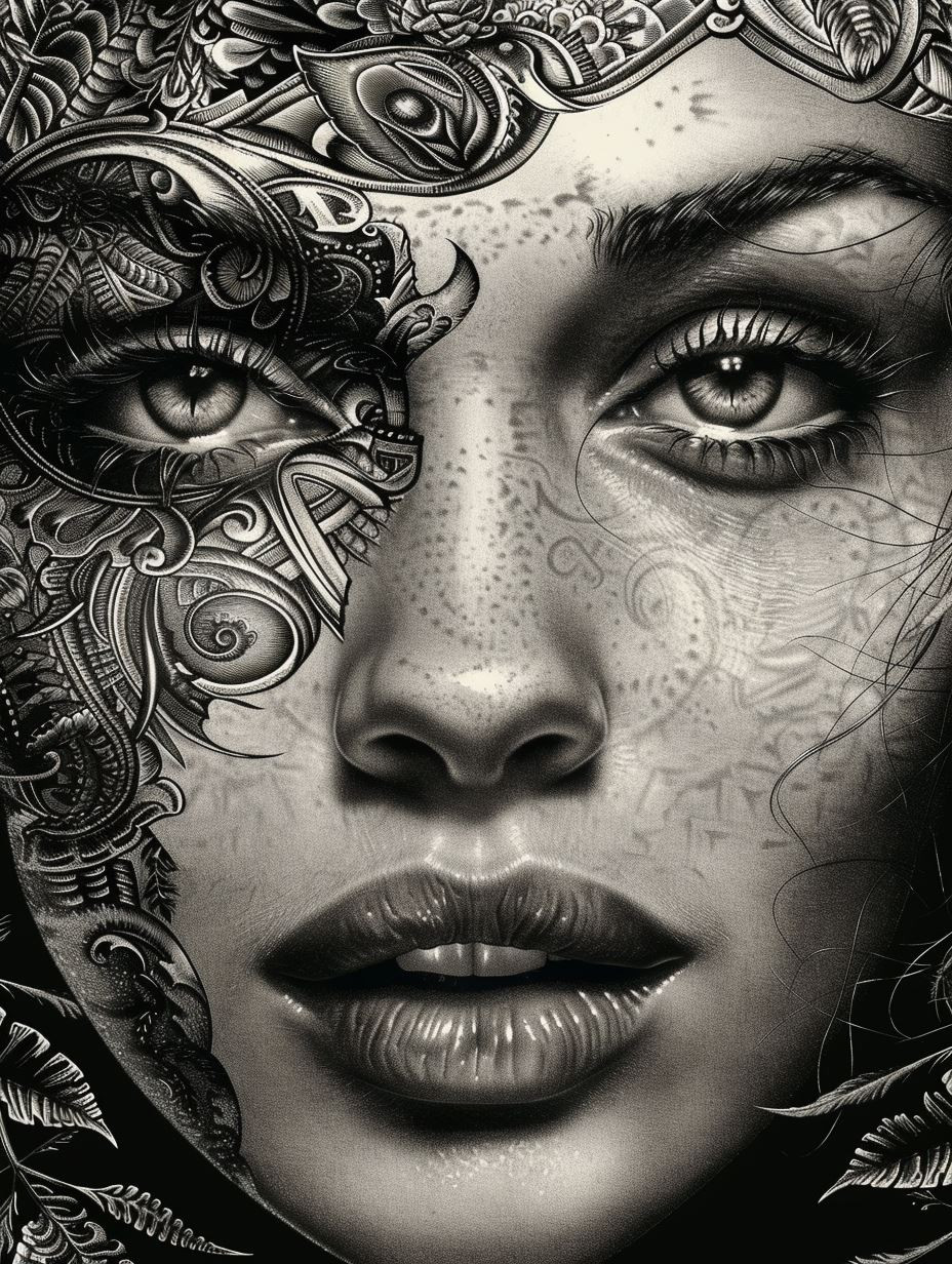 Monochrome Ethereal Portraiture Study - Image 2