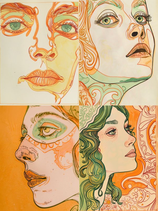 Fluid Lines of Ethereal Vision