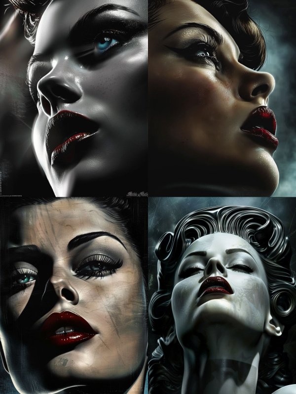 Noir Elegance: A Study in Shadow