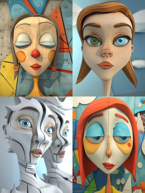 Surreal Stylized Digital Portraits