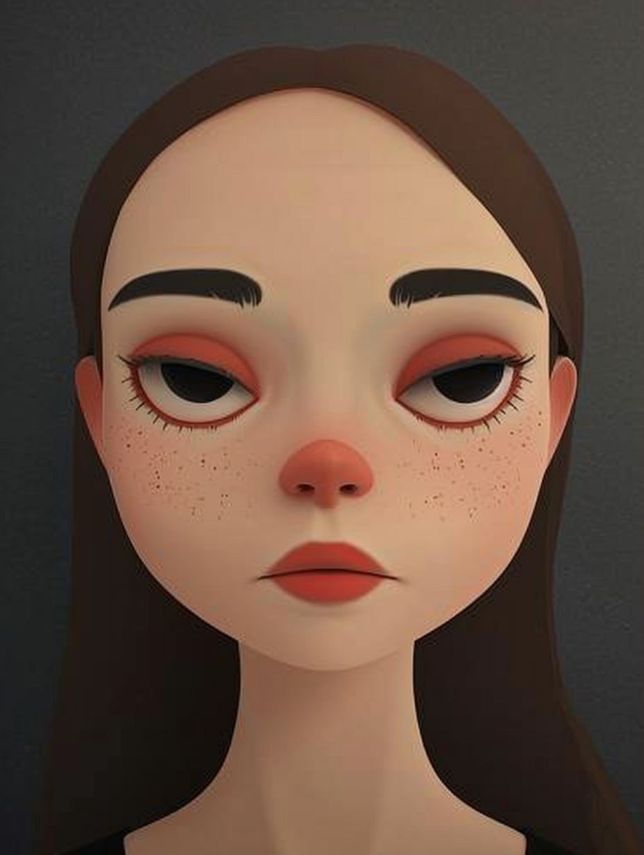 Melancholy Digital Portrait Studies - Image 1