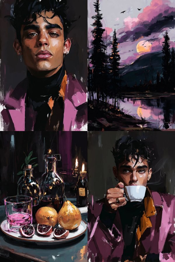 Midnight Musings in Purple Hues
