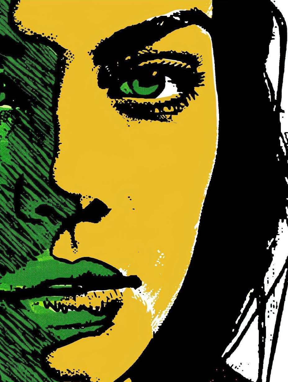 Neon Pop Art Portrait Grid - Image 3