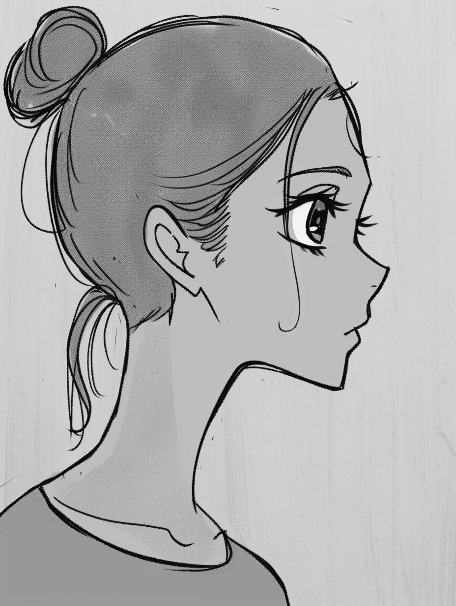 Emotional Expressions in Manga Character Sketches - Image 4