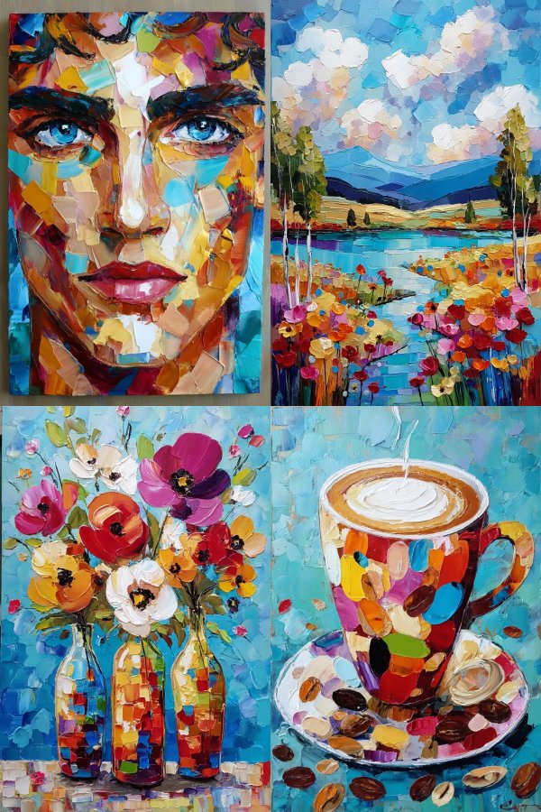 Vibrant Palette: A Study in Texture