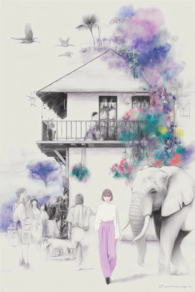 Ethereal Pastel Portrait - Image 6