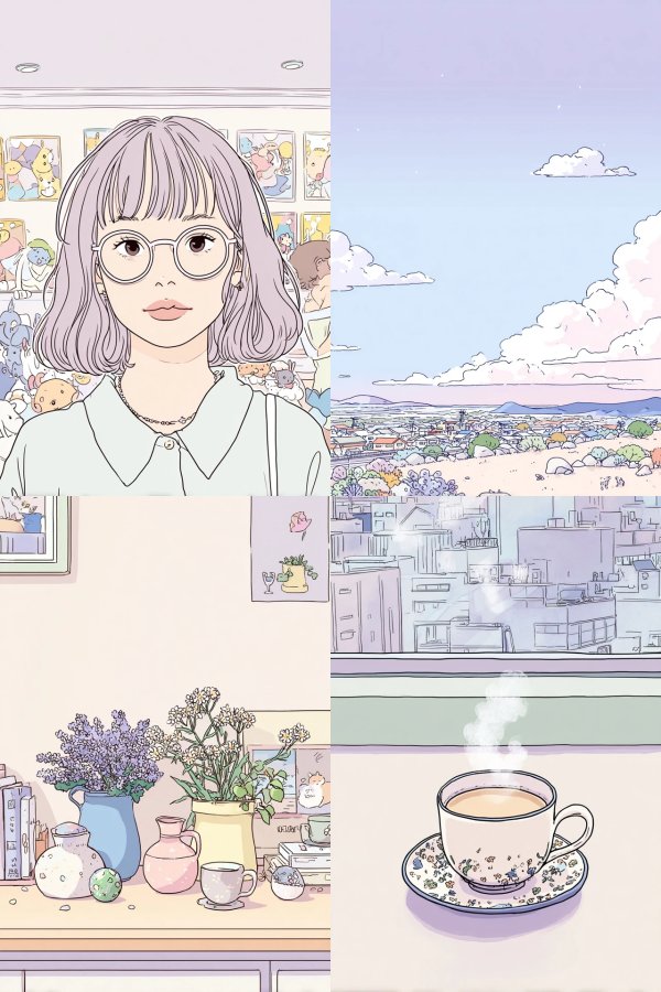 Pastel Dreams and Quiet Moments