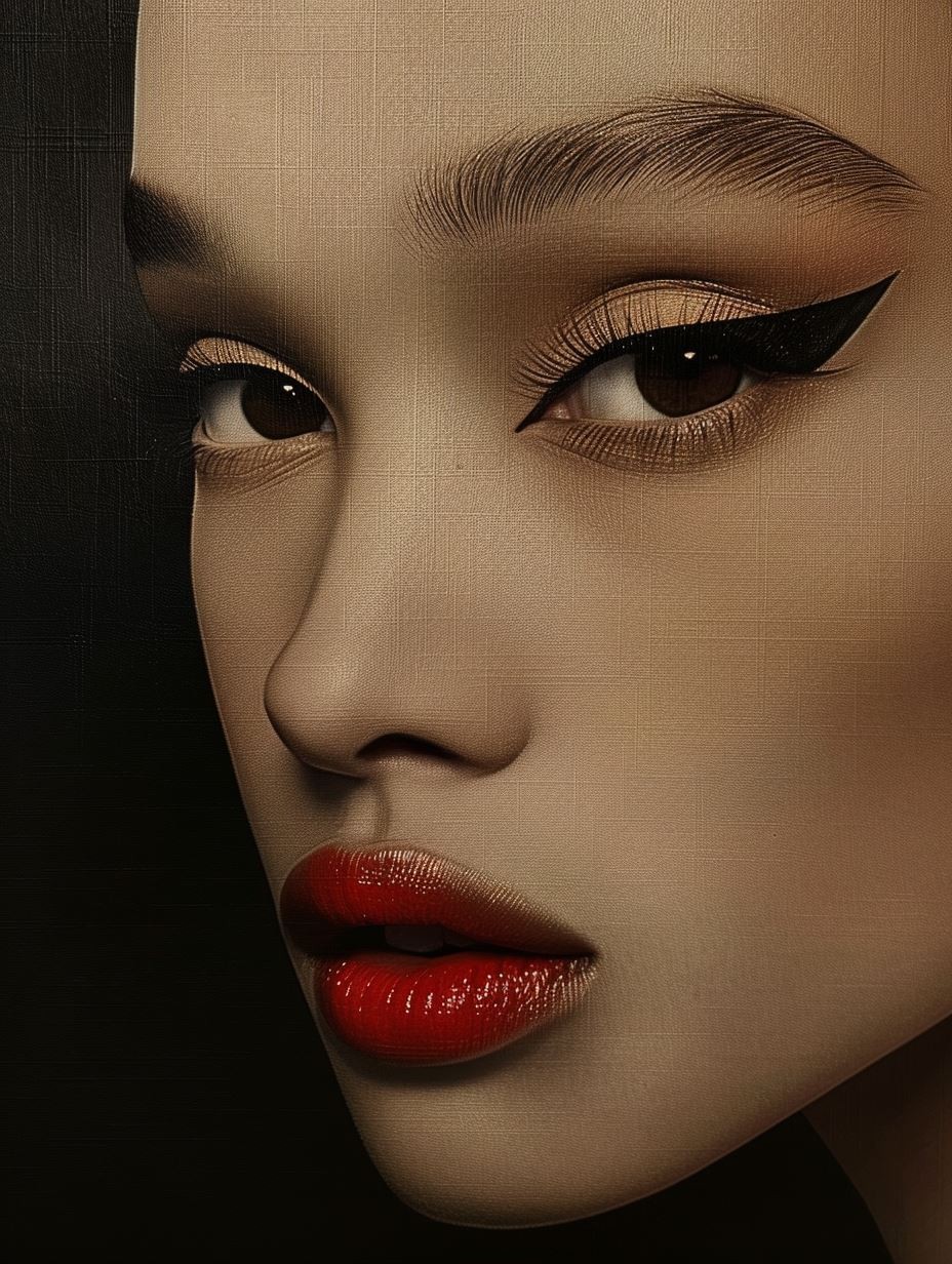 Textured Canvas Beauty Portrait