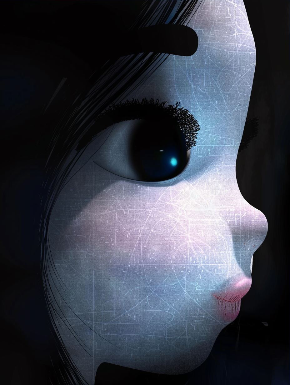 Neon Ethereal Digital Portrait - Image 3