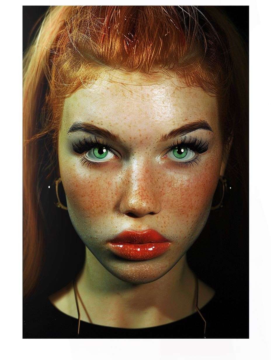 Haunting Gaze of Neon Shadows - Image 3