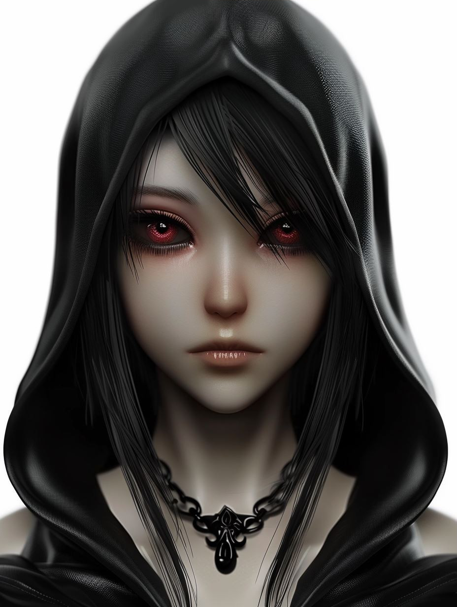 Ethereal Noir Portrait - Image 3