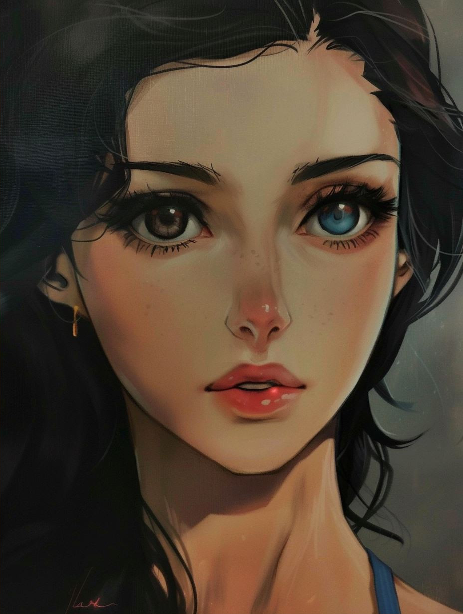 Ethereal Gazes: A Study in Digital Portraits - Image 2