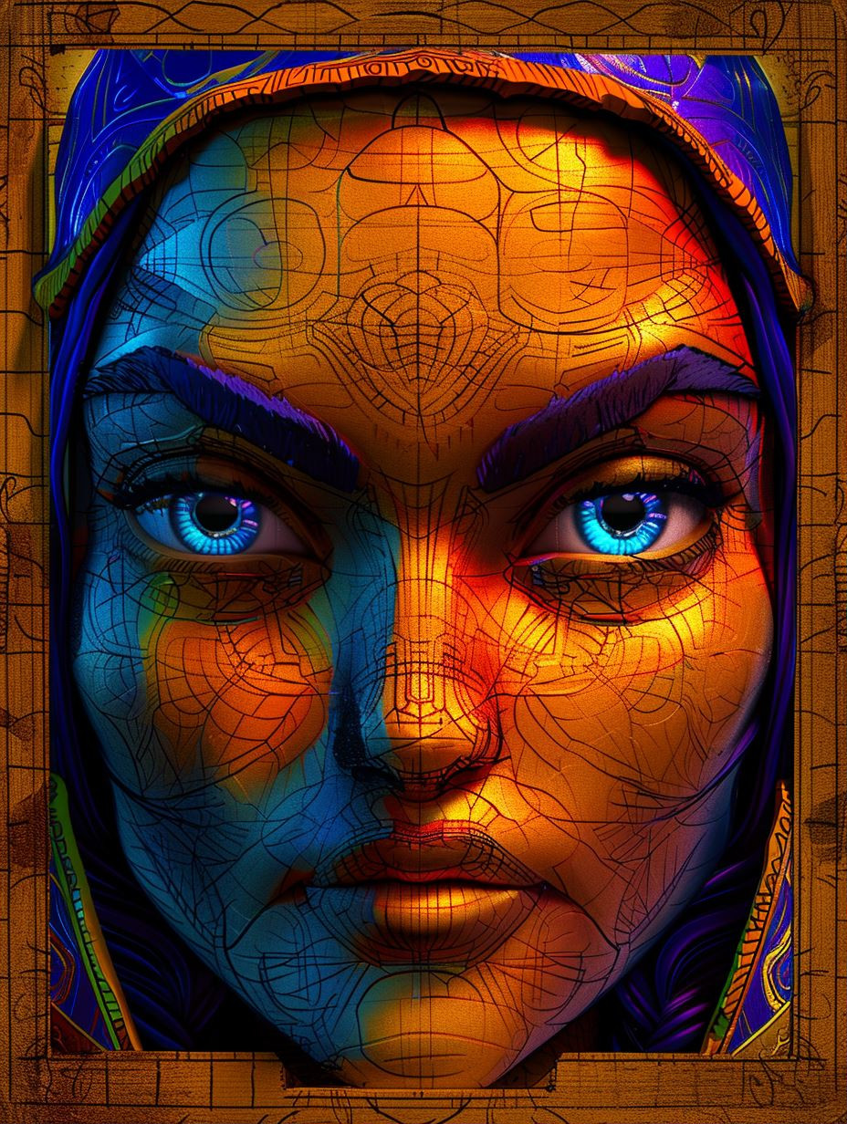 Vibrant Visions of Surreal Digital Portraits - Image 1