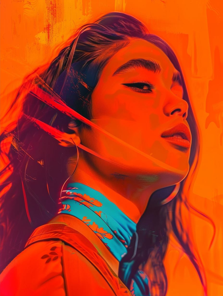 Neon Dreams Chromatic Portraiture - Image 2