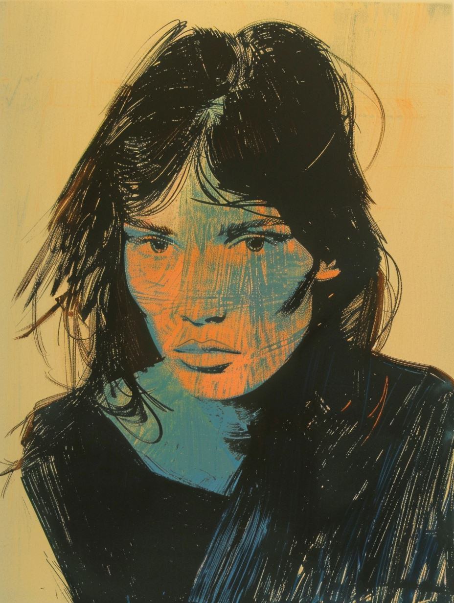 Abstract Neon Portraiture Study - Image 2