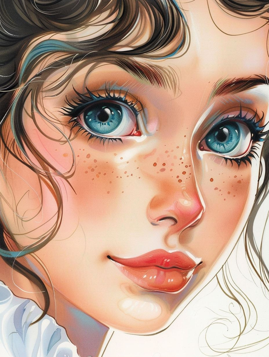 Ethereal Gazes in Digital Art - Image 1