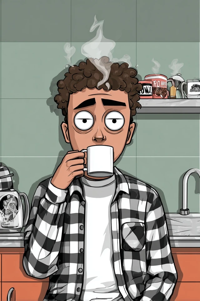 Urban Curly Portrait - Image 4