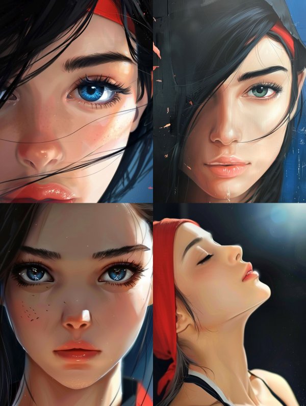 Digital Portraits of a Mysterious Woman